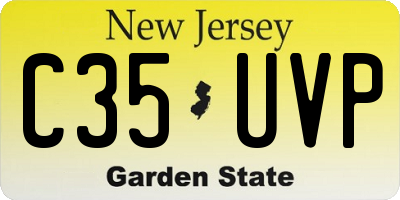 NJ license plate C35UVP