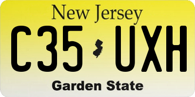 NJ license plate C35UXH