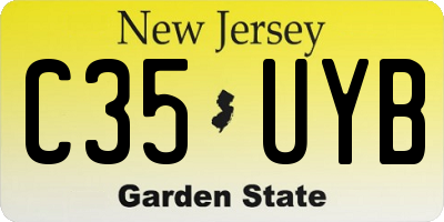 NJ license plate C35UYB