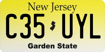 NJ license plate C35UYL