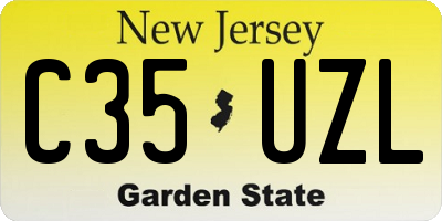 NJ license plate C35UZL
