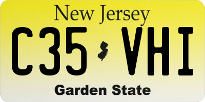 NJ license plate C35VHI