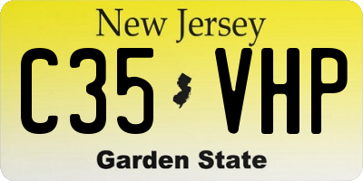 NJ license plate C35VHP