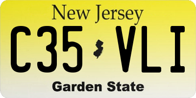 NJ license plate C35VLI