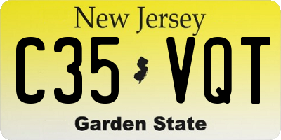 NJ license plate C35VQT