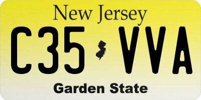 NJ license plate C35VVA