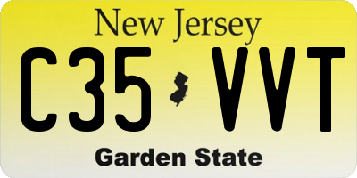 NJ license plate C35VVT