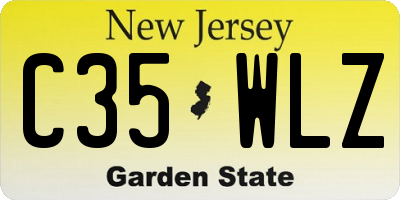 NJ license plate C35WLZ