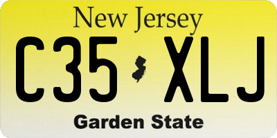 NJ license plate C35XLJ