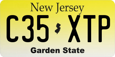 NJ license plate C35XTP