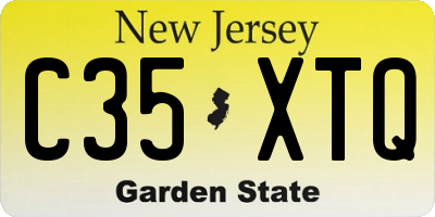 NJ license plate C35XTQ