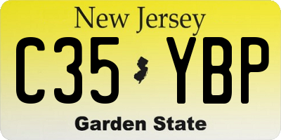 NJ license plate C35YBP