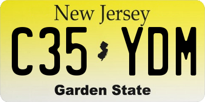 NJ license plate C35YDM
