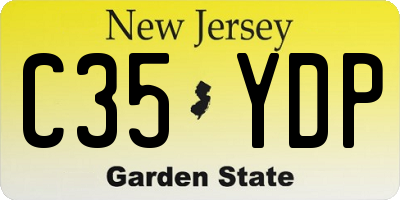 NJ license plate C35YDP