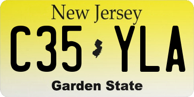NJ license plate C35YLA