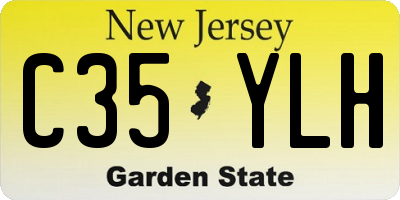 NJ license plate C35YLH