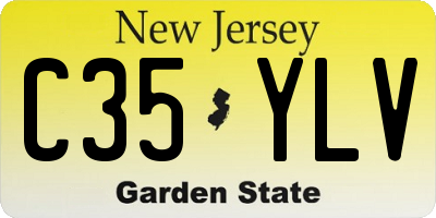 NJ license plate C35YLV