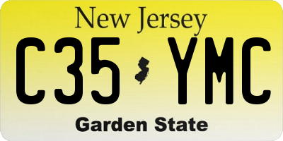 NJ license plate C35YMC