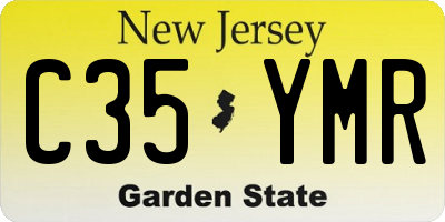 NJ license plate C35YMR