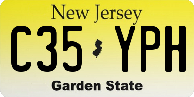 NJ license plate C35YPH