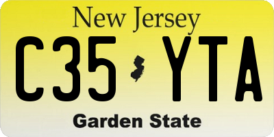 NJ license plate C35YTA