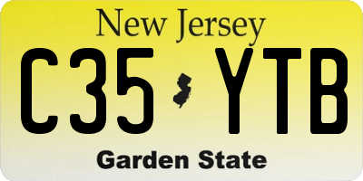 NJ license plate C35YTB