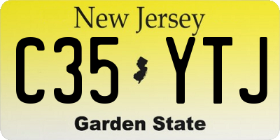 NJ license plate C35YTJ