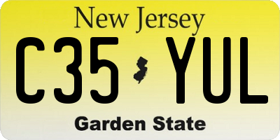 NJ license plate C35YUL