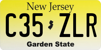 NJ license plate C35ZLR