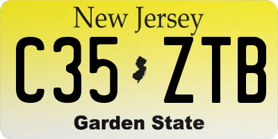 NJ license plate C35ZTB