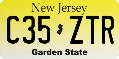NJ license plate C35ZTR