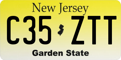 NJ license plate C35ZTT