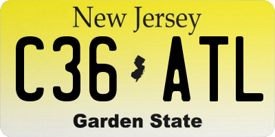 NJ license plate C36ATL
