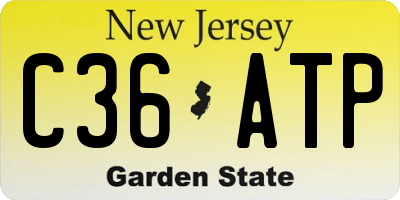 NJ license plate C36ATP