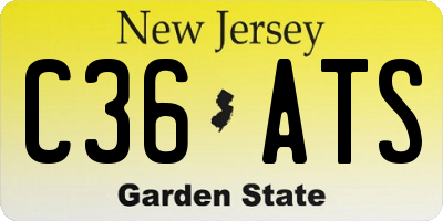 NJ license plate C36ATS