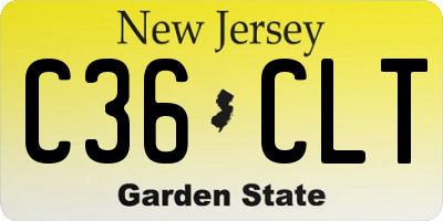 NJ license plate C36CLT