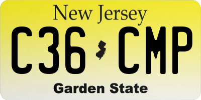 NJ license plate C36CMP