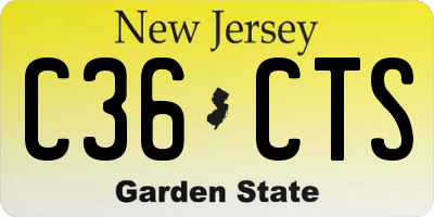 NJ license plate C36CTS