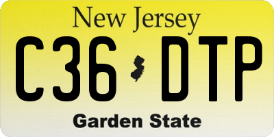 NJ license plate C36DTP