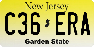 NJ license plate C36ERA