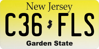 NJ license plate C36FLS