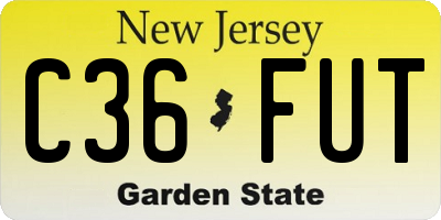 NJ license plate C36FUT