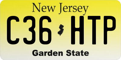 NJ license plate C36HTP