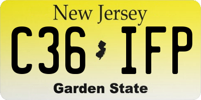 NJ license plate C36IFP