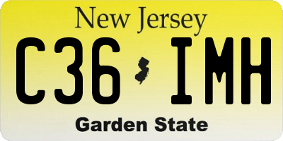 NJ license plate C36IMH