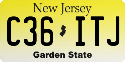 NJ license plate C36ITJ
