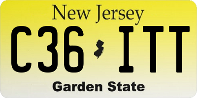 NJ license plate C36ITT