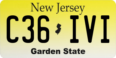 NJ license plate C36IVI
