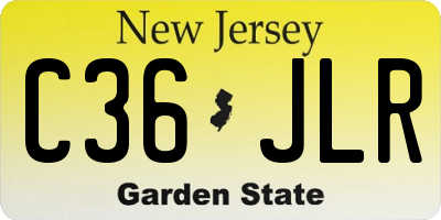 NJ license plate C36JLR