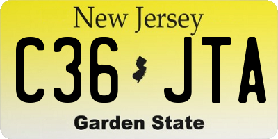 NJ license plate C36JTA